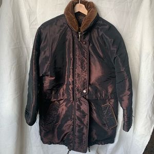 Iridescent Vintage Parka Winter Coat